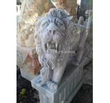 Sư tử mẹ con đá cẩm thạch trắng 1m1