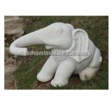 Tượng voi cẩm thạch trắng 3