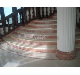 Cầu thang bằng đá cẩm thạch đỏ non nước đà nẵng